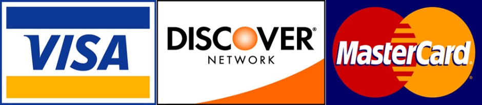 Visa Mastercard Discover logo