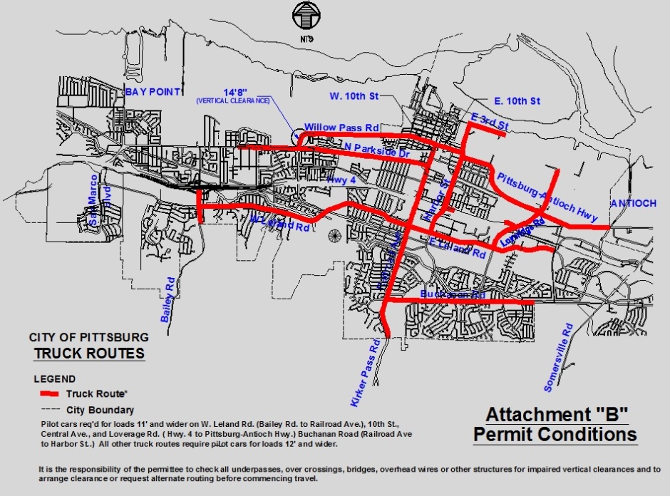 Truck Route Map