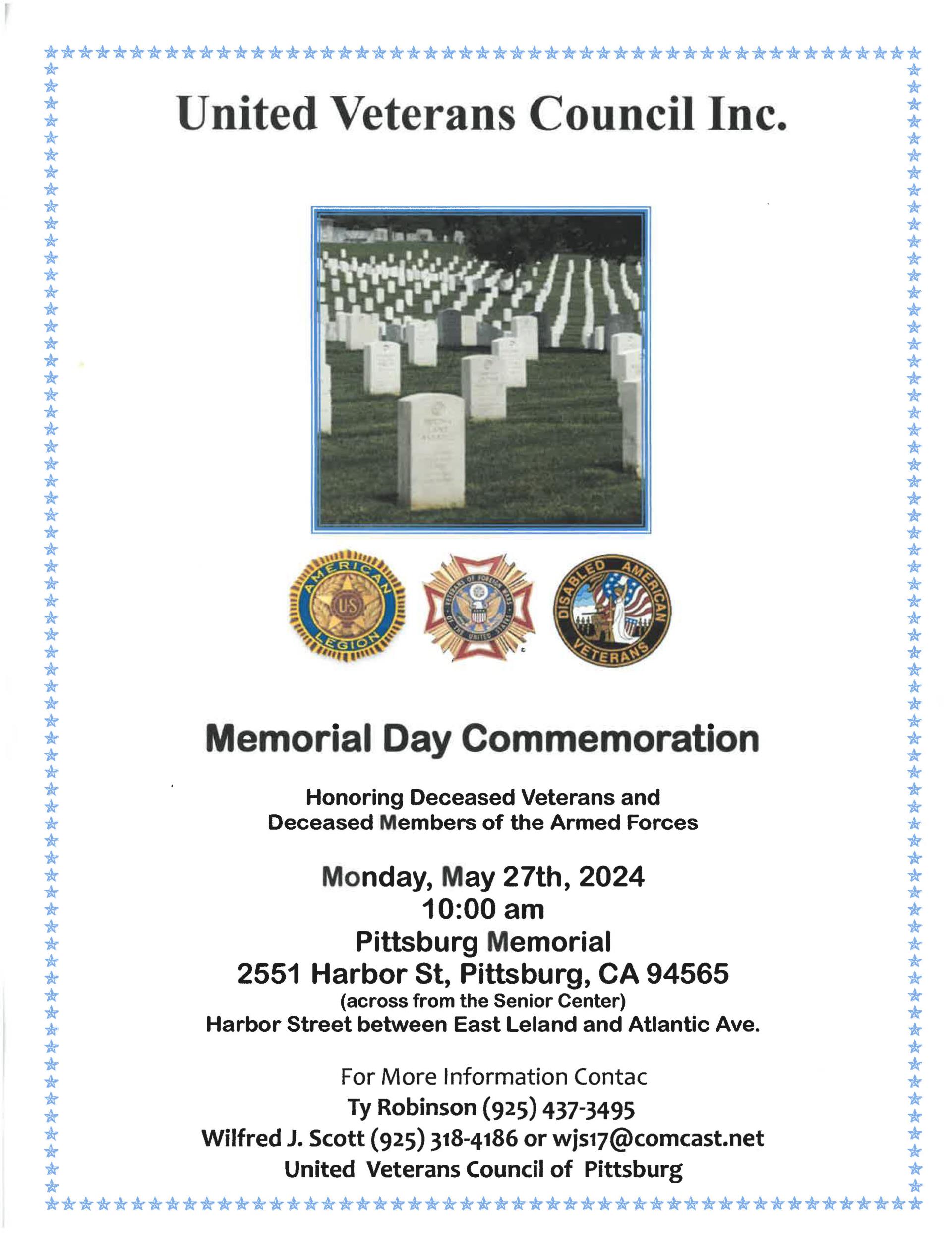 memoral day flyer 2024