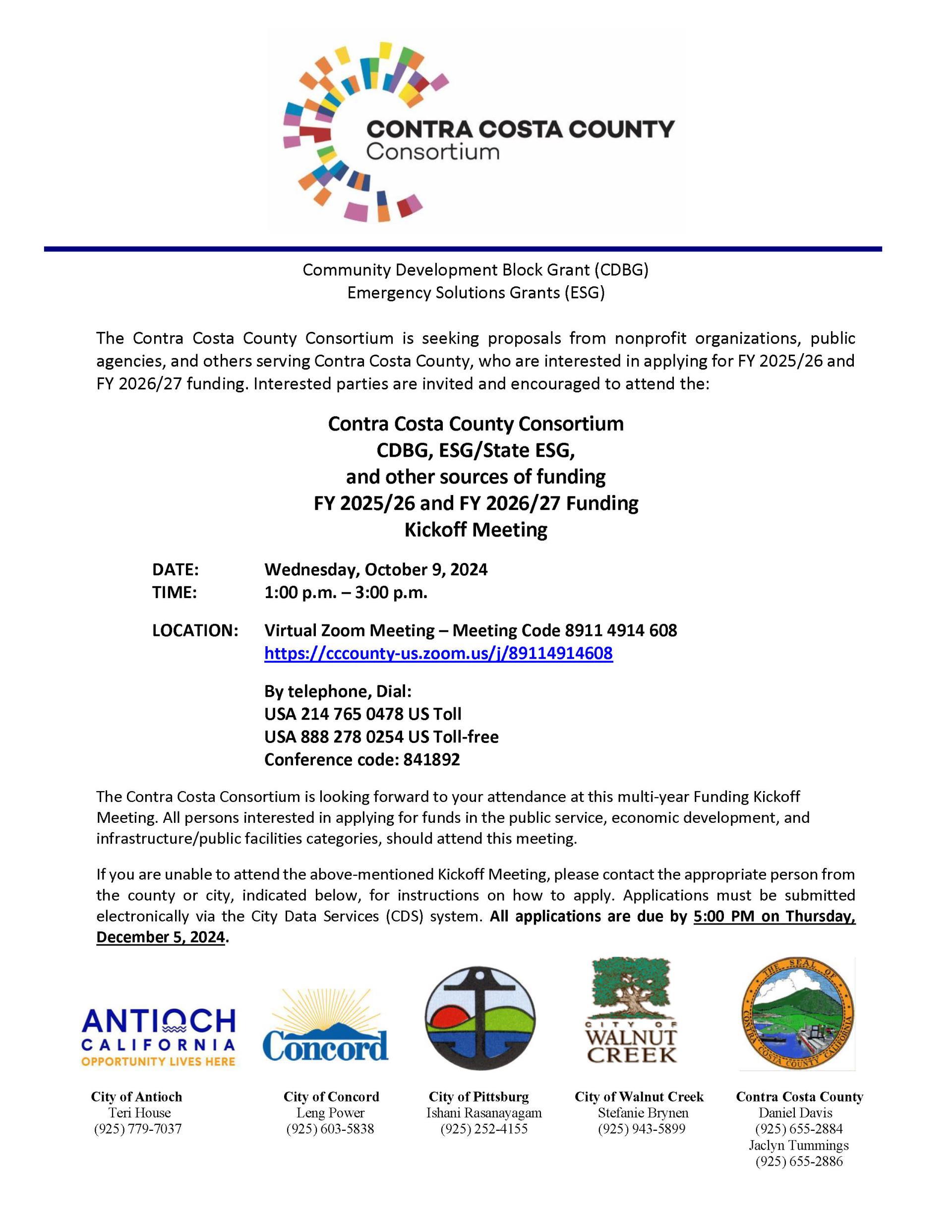 FY 2025-26  FY 2026-27 Non-Housing Kickoff Meeting Invitation